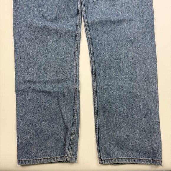 VTG Levis 505 Regular Fit Straight Leg Denim Blue Jeans Tag 36x32 (36x32) Cotton - Picture 8 of 8